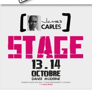 Stage James Carlès – 13/14 Octobre